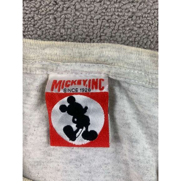 Walt Disney Mickey Inc  Mens XL Gray Goofy Graphic T Shir Vintage 90s Big Print - Picture 5 of 12